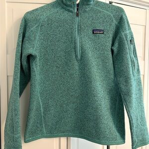 Patagonia Women's Teal Quarter Zip Better Sweater